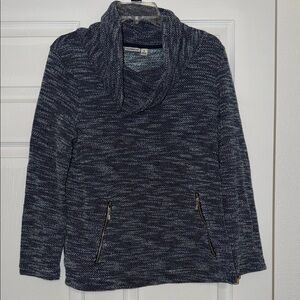 Croft & Barrow Dark Blue Cowl Neck Sweater